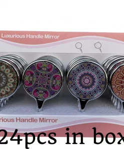 Mirror Handle mirror national style image 24pc  Assorted