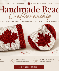 Canadian Flag Handmade Bead Purse Collection
