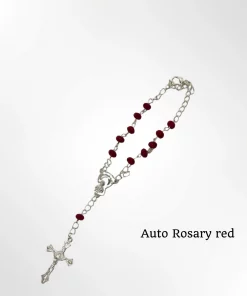 Rosary - Auto Rosary crystal silver - Color and Style option