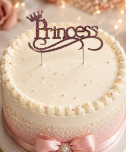Cake Topper Princess with Crown