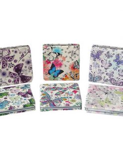 Butterfly with Glitter-Compact Mirror  - 12 pcs Assorted