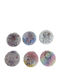 Dream Catcher Feather Compact Mirror - 12 pcs Assorted