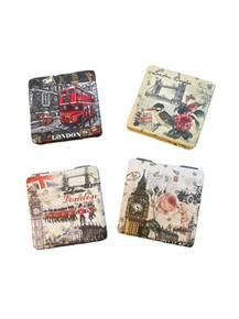 London Collection-Compact Mirror -  12 pcs Assorted