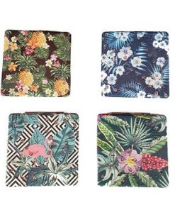 Tropical Flowers, Compact Mirror  - 12 pcs Assorted