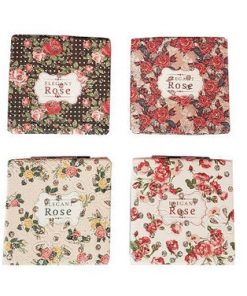 Rose design, "Elegant Rose"  Compact Mirror- 12 pcs assorted