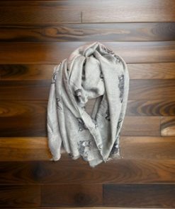 cat, lying down print scarf