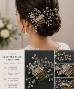 Golden Crystal Garden Hair Comb Collection