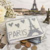 Eiffel Tower white/grey