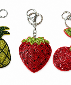 Key Chain Shine Rhinestones Fruit Series