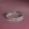 Tennis Bracelet - Cubic Zirconia, cube pointy w/extend part