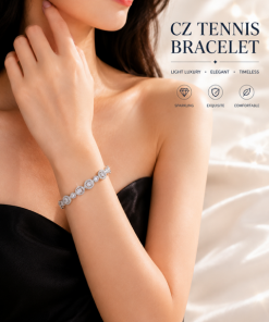 Classic Halo CZ Bracelet