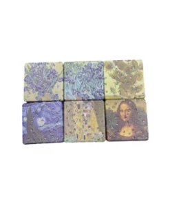 Famous Art Painting  Compact Mirror 12 pcs assorted