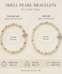Cross bracelet Shell Pearl For Little One