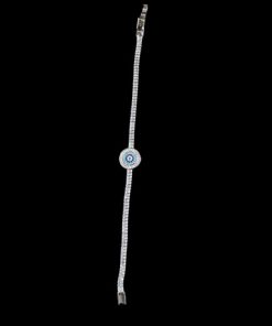 Evil eye tennis bracelet