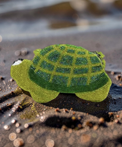 Alternative view of Handmade Beaded Coin Purse  Sea Turtle ( Ocean Collection )