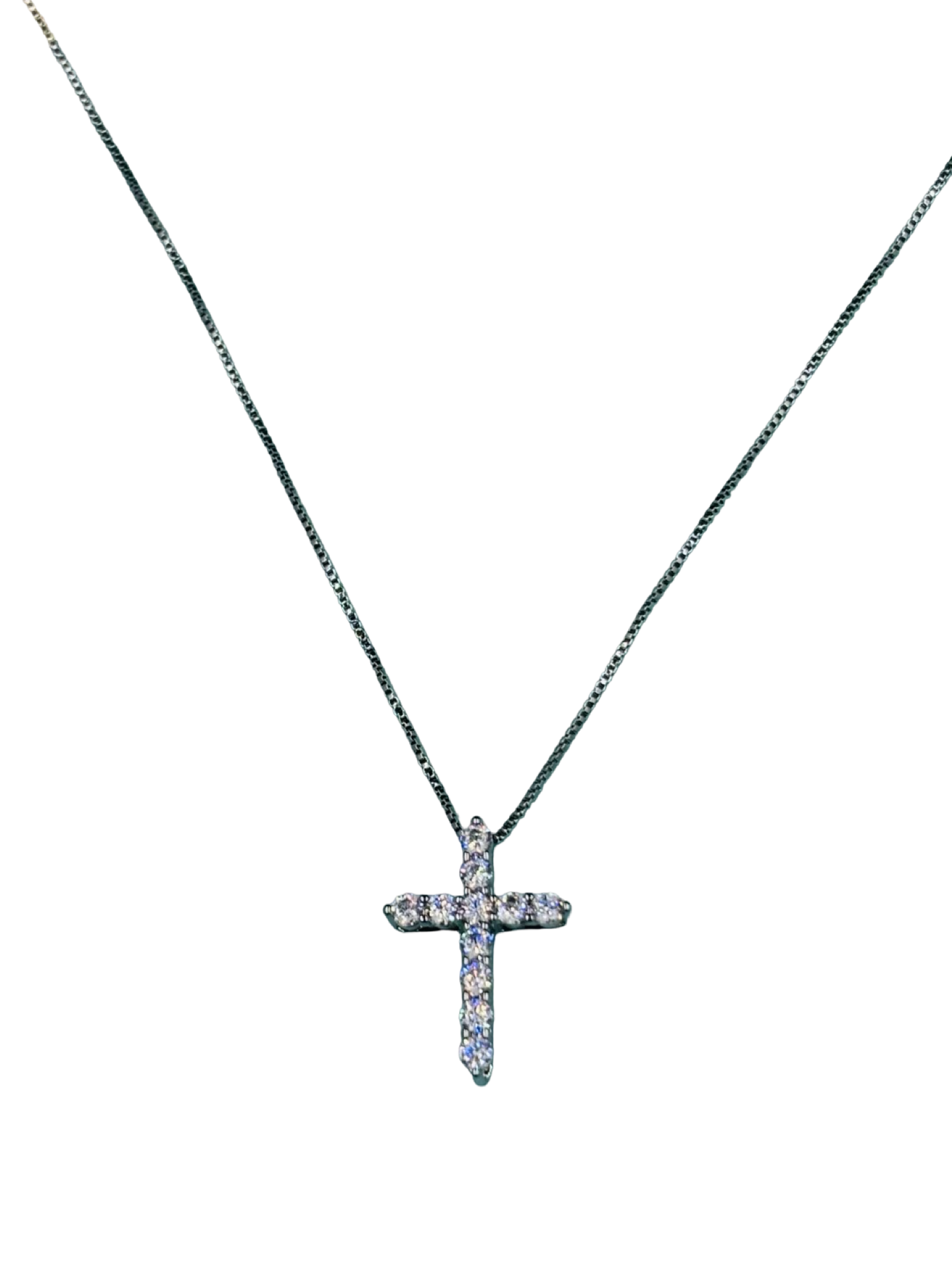 Cross Sparkling cubic zirconia stone Necklace