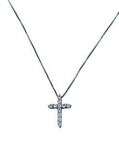 Cross Sparkling cubic zirconia stone Necklace