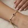 Clover Lucky Flower Cubic Zirconia Tennis Bracelet