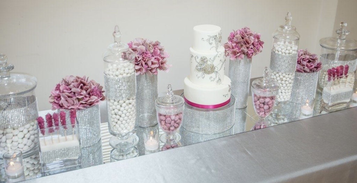 Diamond Rhinestone mesh Ribbon Wrap Roll - Image 4