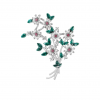 Crystal Bouquet Brooch
