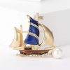 Nautical Sailboat Brooch