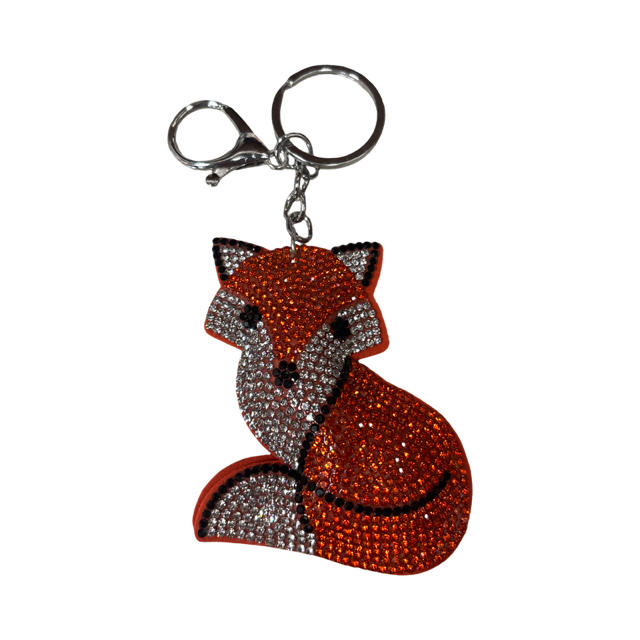 Rhinestone Fox Charm Collection