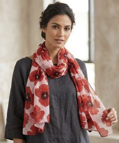 Poppy Scarf- poppies ( colour options )