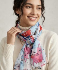 Scarf  Cartoon Dogs and Cats