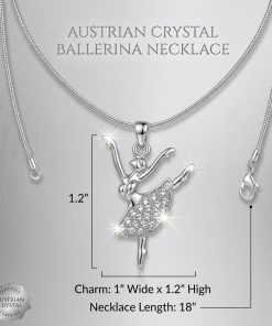 Austrian Crystal Ballerina Necklace