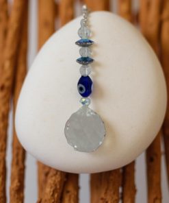 Crystal prism Suncatcher Evil eye