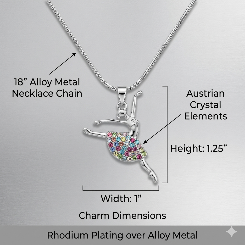 Necklace-Ballerina pendant
