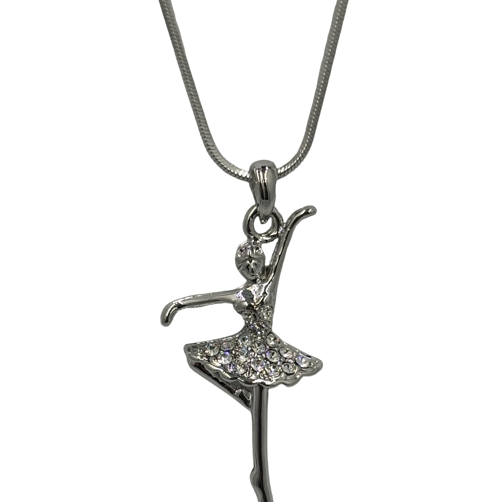 Ballerina Necklace-Crystal Graceful Pose - Image 2