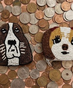 Handmade Beaded Dog Coin Purse Collection