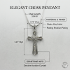 Radiant Faith Cross Pendant Necklace