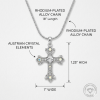 Eternal Light Crystal Cross Necklace