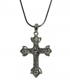 Alternative view of Eternal Light Crystal Cross Necklace