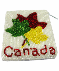 Alternative view of Canada Maple Leaf Handmade Beaded Coin Purse