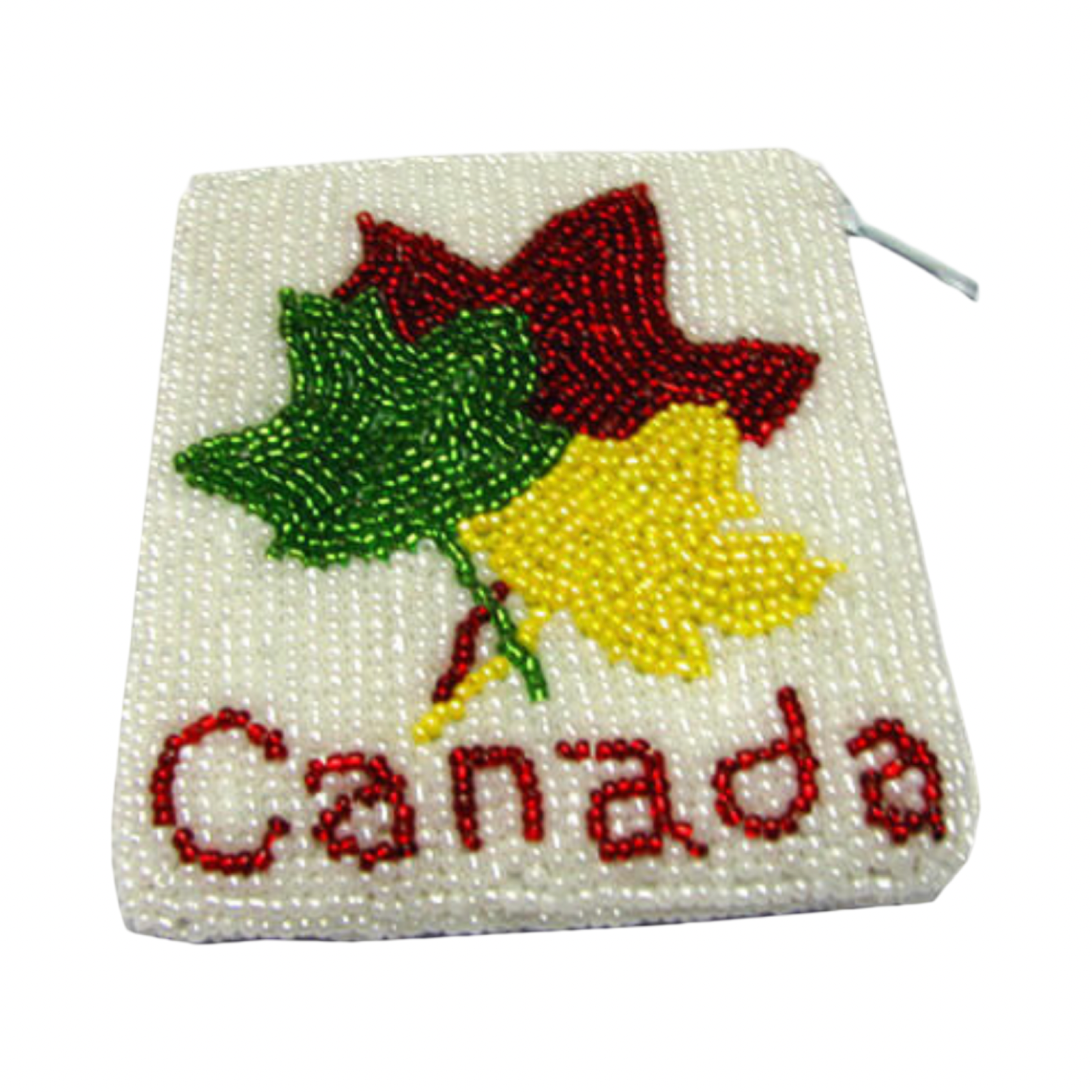 Canada Maple Leaf Handmade Beaded Coin Purse - Image 2