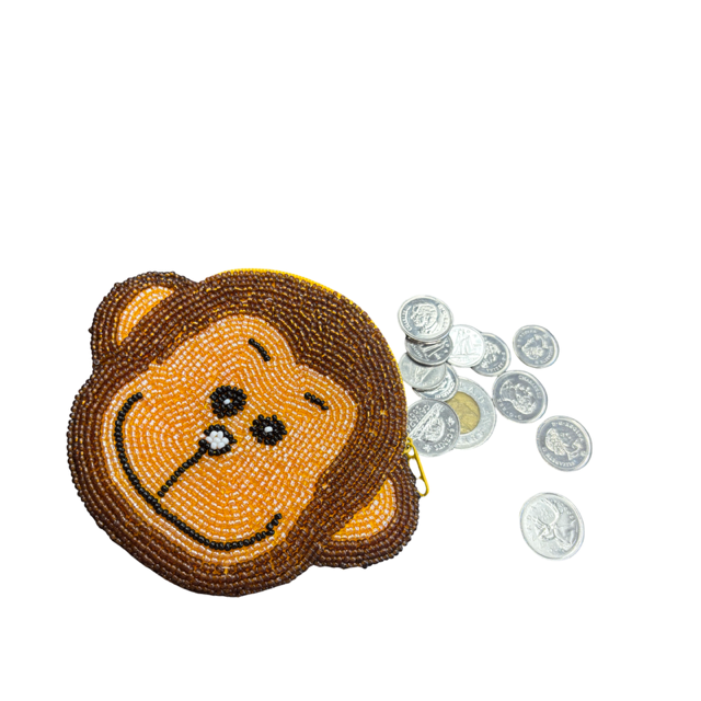 Handmade Monkey Face Coin Purse - Image 2
