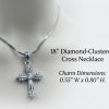 Austrian Crystal Vintage Cross Necklace