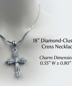 Luminous Faith Crystal Cross Necklace