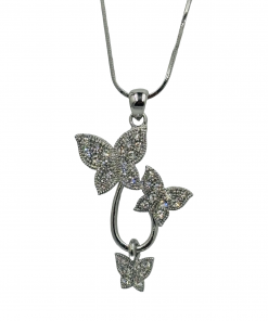 Austrian Crystal Butterflies Necklace