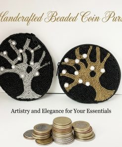 Alternative view of Tree of Life Beaded Coin Purse