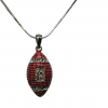 Austrian Crystal Football Necklace