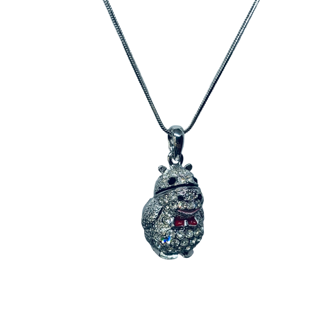 Necklace - Hippo with bow - Image 3