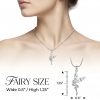 Necklace  Fairy, Flying w/ Crystal Ball