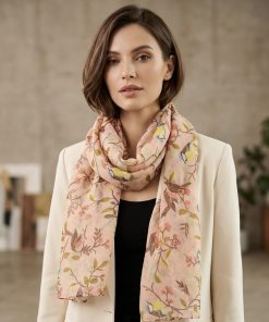 Alternative view of Whispering Songbirds Scarf