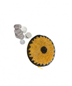 Alternative view of Beaded Coin Purse – Sunflower Bloom