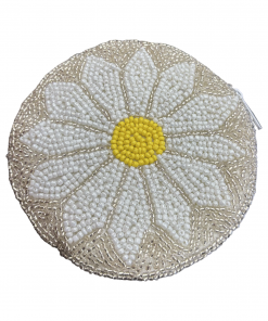 Beaded Daisy Coin Purse