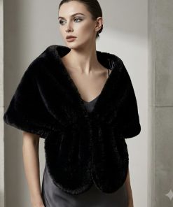 Soft faux fur cape (colour options)
